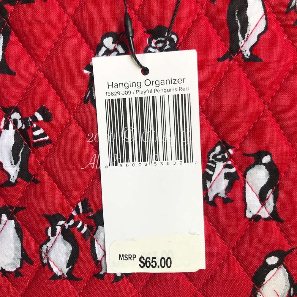 ✨NWT Vera Bradley Hanging Travel Organizer Penguin - Picture 4 of 12